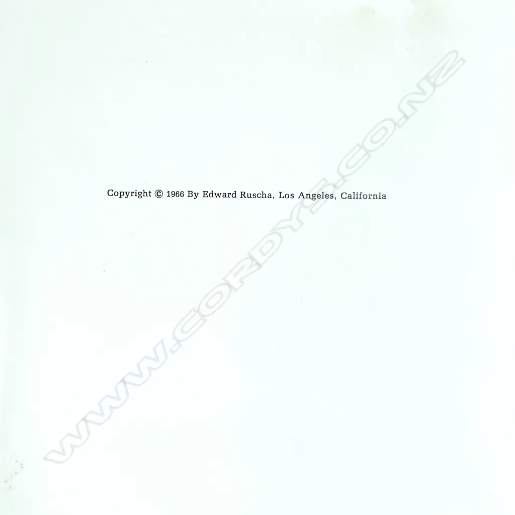 EDWARD RUSCHA: THE SUNSET STRIP Image 1++